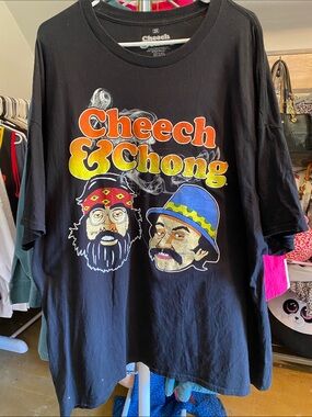 Cheech & Chong Black Short Sleeve Graphic Tee